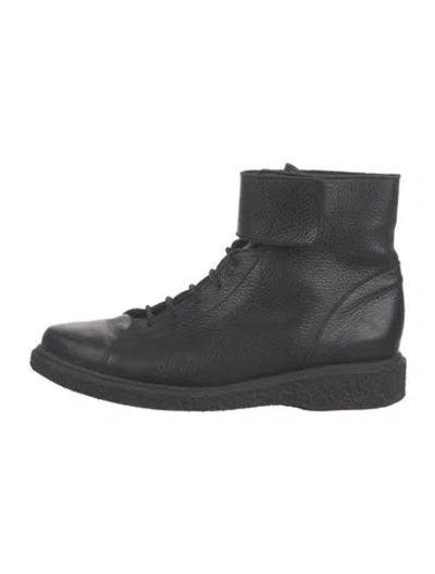 Pre-owned Arche Leather Lace-up Boots In Black