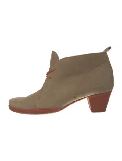 Pre-owned Arche Leather Lace-up Boots In Brown