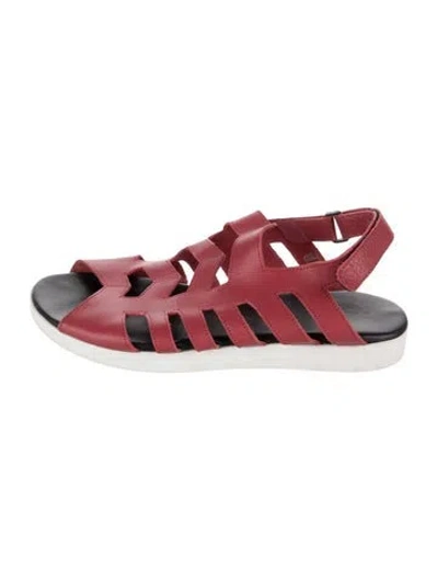 Pre-owned Arche Leather Sandals In Red