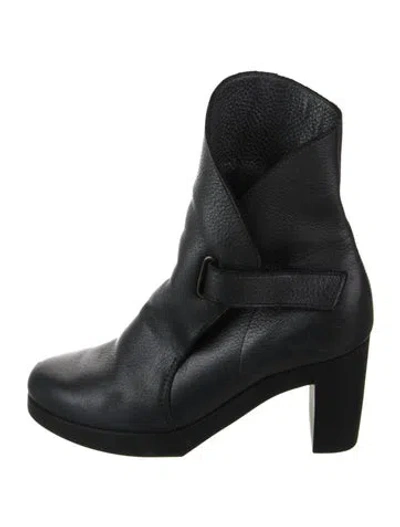 Pre-owned Arche Leather Sock Boots In Black