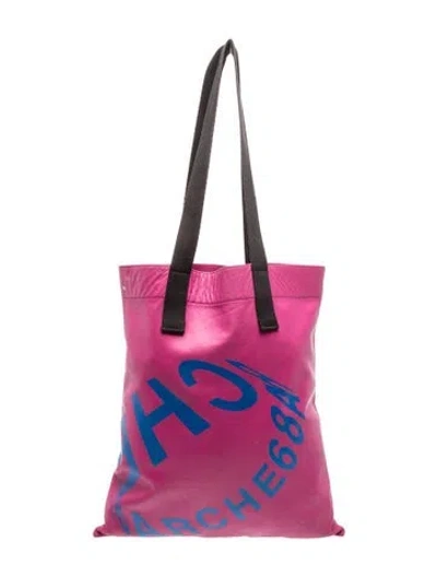 Pre-owned Arche Leather Tote In Pink