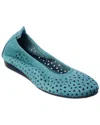 Arche Lilly Leather Flat In Blue