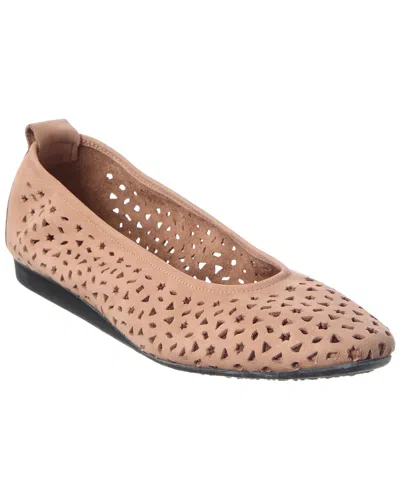 Arche Lilly Leather Flat In Pink