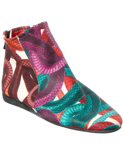 Arche Lilou Leather Flat In Multi