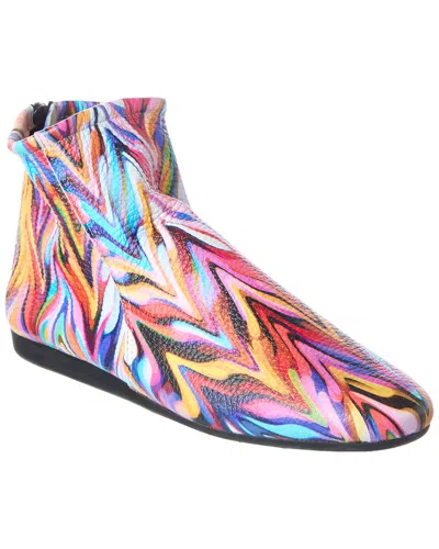 Arche Lilou Leather Flat In Multi