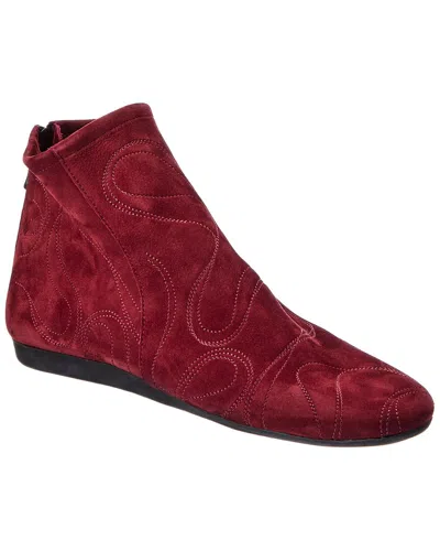 Arche Lilpik Leather Bootie In Red