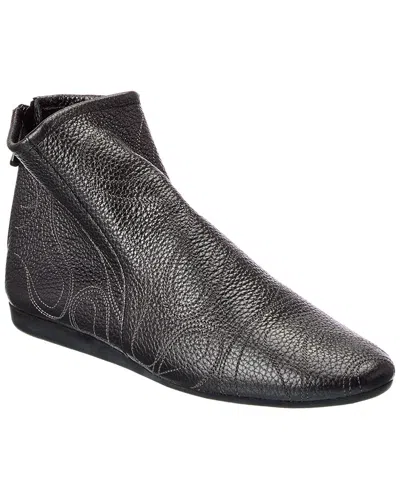 Arche Lilpik Leather Bootie In Silver