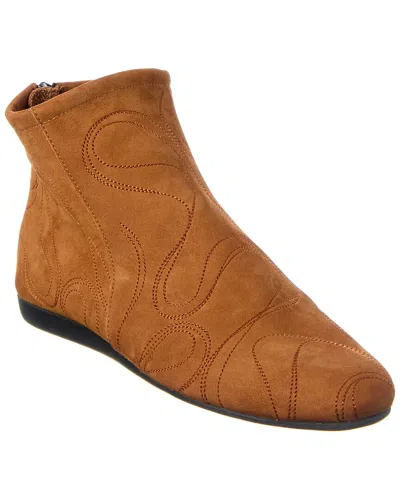 Arche Lilpik Suede Bootie In Brown