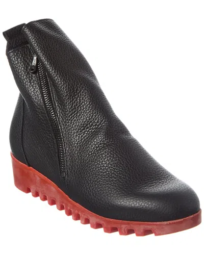 Arche Lomage Leather Bootie In Black
