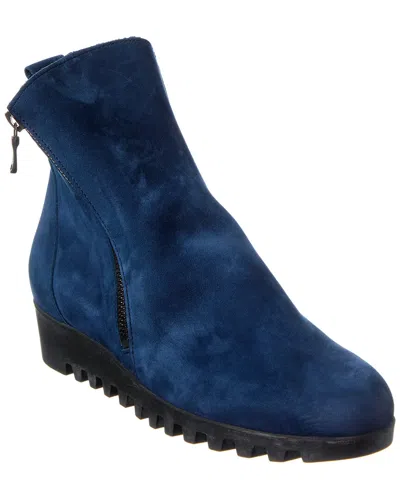 Arche Lomage Leather Bootie In Blue