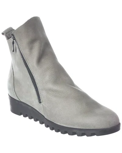 Arche Lomage Leather Bootie In Gray