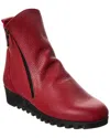 Arche Lomage Leather Bootie In Red