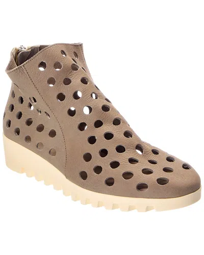 Arche Lomeko Leather Flat In Brown