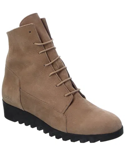 Arche Lominy Leather Bootie In Brown