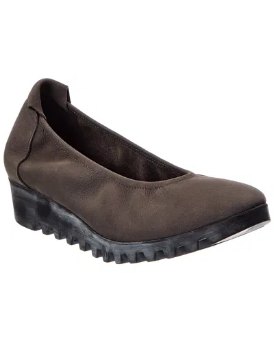 Arche Lomiss Leather Flat In Brown