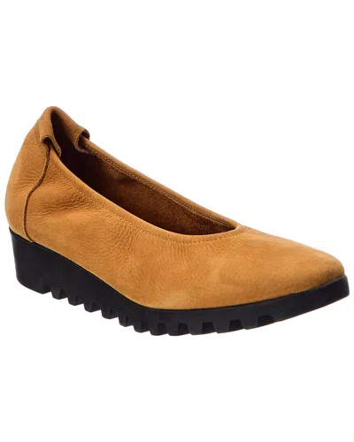 Arche Lomiss Leather Flat In Gold