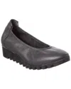 Arche Lomiss Leather Flat In Gray
