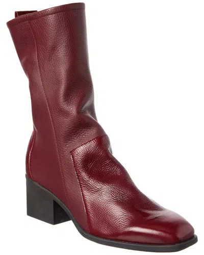 Arche Lymlye Leather Boot In Burgundy
