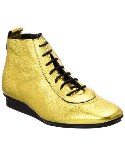 Arche Matelo Leather Sneaker In Yellow