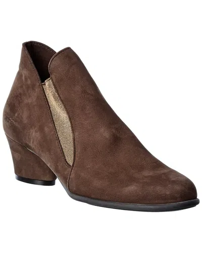 Arche Musc Leather Bootie In Brown