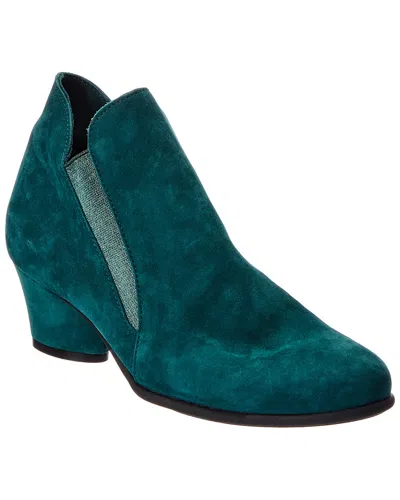 Arche Musc Leather Bootie In Green