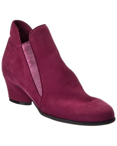Arche Musc Leather Bootie In Purple