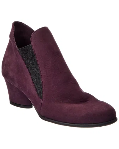 Arche Musc Leather Bootie In Purple