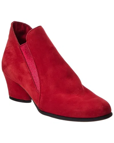 Arche Musc Leather Bootie In Red