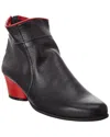 Arche Museki Leather Bootie In Black