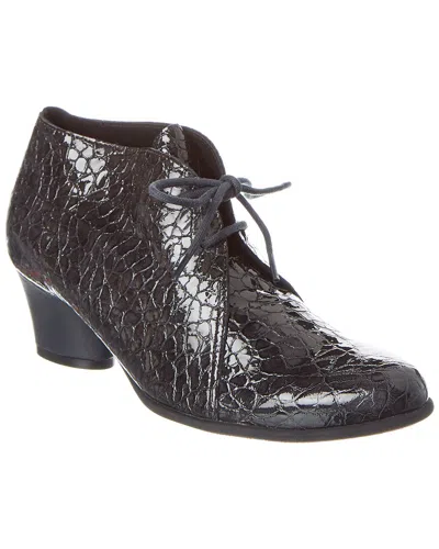 Arche Musiq Patent Bootie In Black