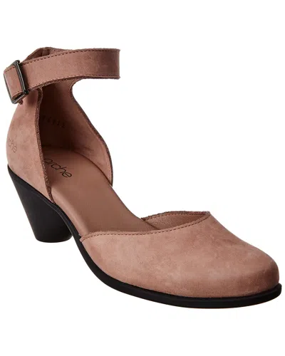 Arche Naokey Nubuck Leather Pump In Pink