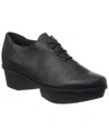 Arche Naorro Leather Platform Sneaker In Black