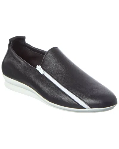 Arche Nashaa Leather Flat In Animal Print