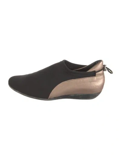 Pre-owned Arche Neoprene Colorblock Pattern Sneakers In Black