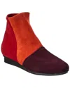 Arche Ninaty Leather Bootie In Red