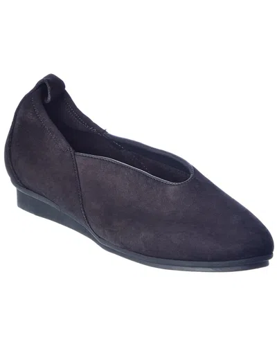 Arche Nino Leather Flat In Blue