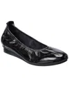Arche Ninoka Leather Flat In Black