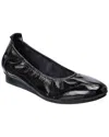 Arche Ninoka Leather Flat In Black