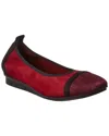 Arche Ninour Leather Flat In Multi