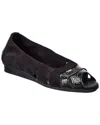 Arche Ninova Leather Flat In Brown