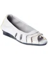 Arche Ninova Leather Flat In White