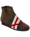 Arche Nistri Suede Bootie In Brown