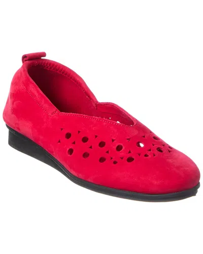 Arche Nitkya Leather Flat In Red