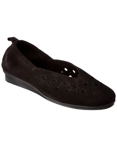 Arche Nityka Leather Flat In Black