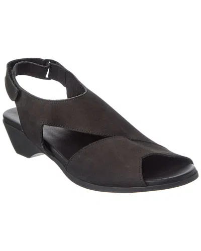Arche Obeste Leather Sandal In Black