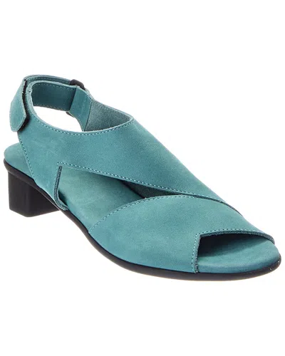 Arche Obibbi Leather Sandal In Green