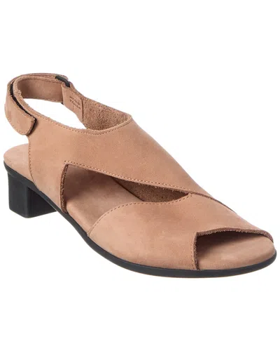 Arche Obibbi Leather Sandal In Brown