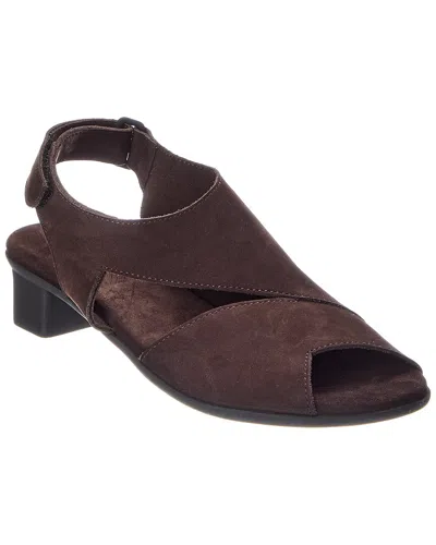 Arche Obibbi Leather Sandal In Brown