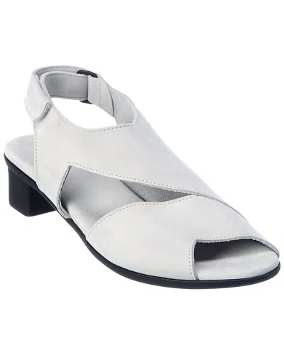 Arche Obibbi Leather Sandal In Silver