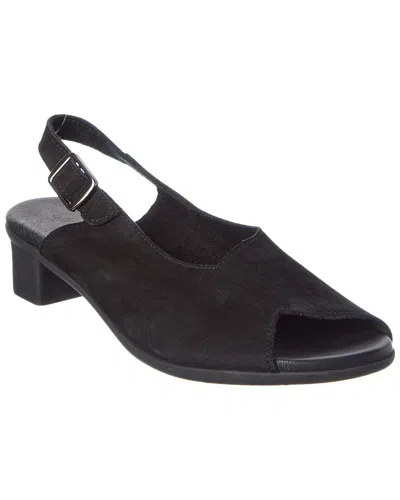 Arche Obicko Leather Sandal In Black